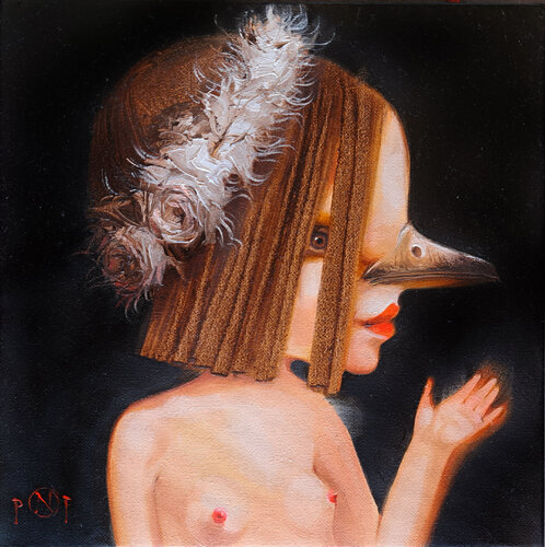 Plumage di Naty Pop, Pittura in vendita su Singulart