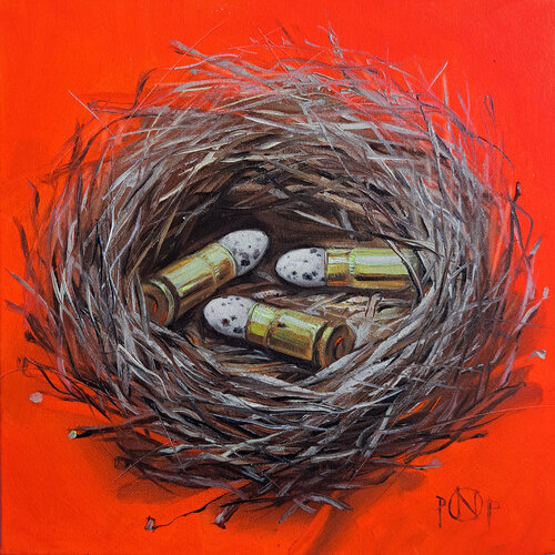 Stillness Before Ruin by Naty Pop, Painting for Sale on Singulart