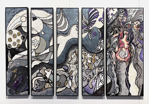 Four-in-One (Mixed-Media） by MINXUAN ZHAO, 기타 매체 for Sale on Singulart