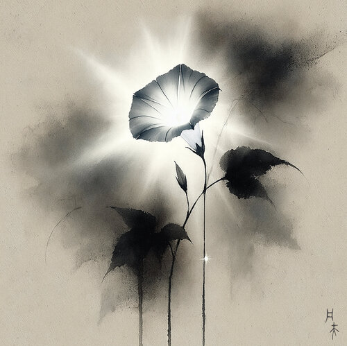 Flowers in the Mist, Whispers in the Wind XIV by Ziqi Yu, Digital for Sale on Singulart