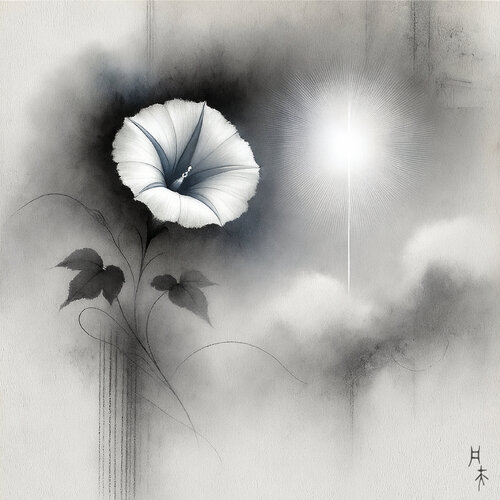 Flowers in the Mist, Whispers in the Wind XV van Ziqi Yu, Digitaal te koop op Singulart