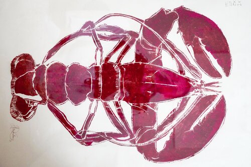 Panzer in Purpur by Marie Konzelmann, Print for Sale on Singulart