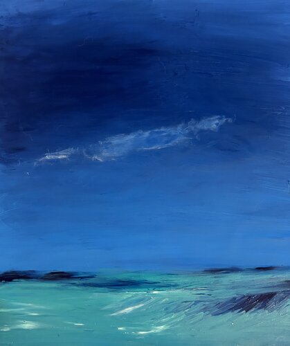 Nel cuore il mare - Cilento, Italien par Sonja Kalmanfi, Peinture en vente sur Singulart