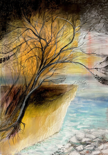 Punta Licosa - Cilento von Sonja Kalmanfi, Malerei kaufen auf Singulart