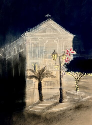 Chiesa - San Marco di Castellabate von Sonja Kalmanfi, Malerei kaufen auf Singulart