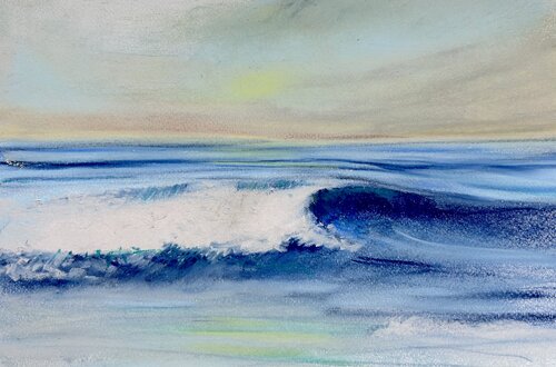 Sole il mare, Wintersonne van Sonja Kalmanfi, Schilderij te koop op Singulart