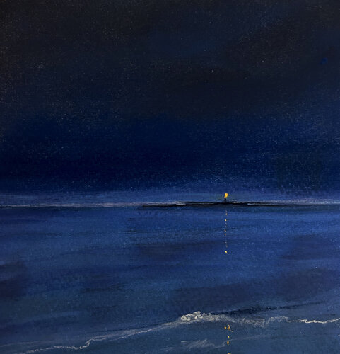 Faro di Punta Licosa von Sonja Kalmanfi, Malerei kaufen auf Singulart