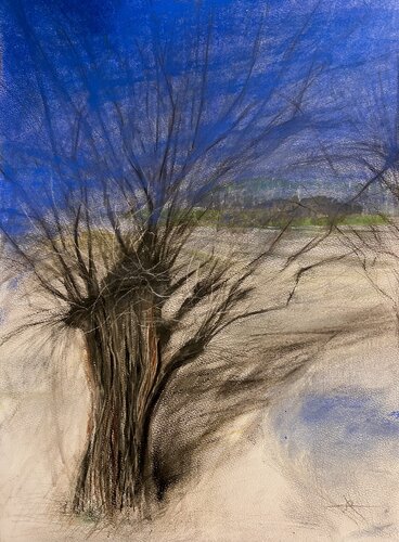 Notte blu van Sonja Kalmanfi, Schilderij te koop op Singulart