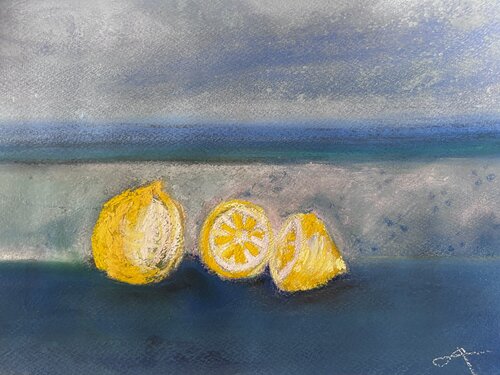 Dolce vita - Amalfi di Sonja Kalmanfi, Pittura in vendita su Singulart
