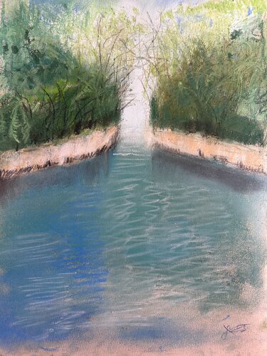 L'anima nell'entroterra - Gole del Calore van Sonja Kalmanfi, Schilderij te koop op Singulart