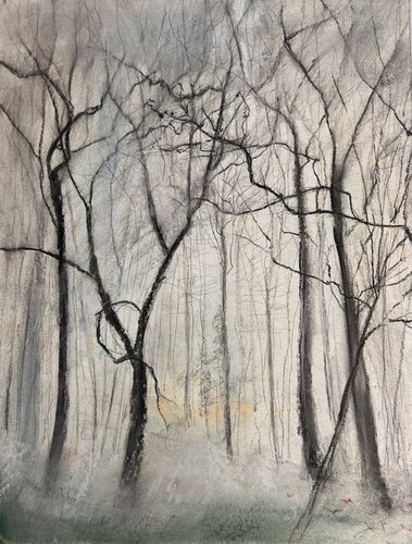 Nebelwald par Sonja Kalmanfi, Peinture en vente sur Singulart