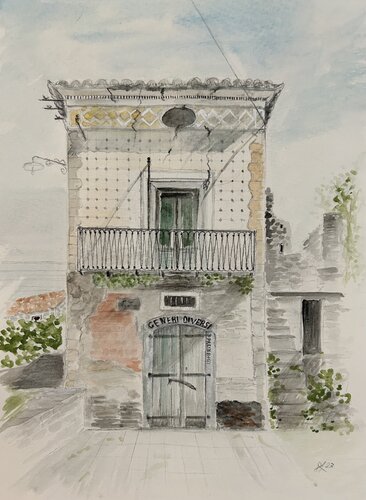 Roscigno Vecchia di Sonja Kalmanfi, Pittura in vendita su Singulart