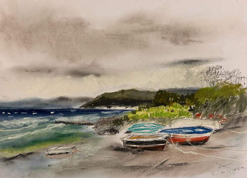 Tempeste invernali von Sonja Kalmanfi, Malerei kaufen auf Singulart