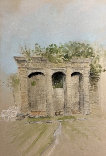 Roscigno Vecchia di Sonja Kalmanfi, Pittura in vendita su Singulart