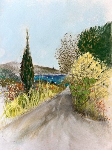 Vado sul mare - Marina di Camerota by Sonja Kalmanfi, Painting for Sale on Singulart