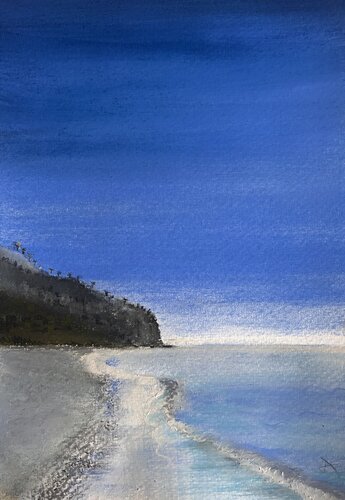 Desiderio - Spiaggia Baia Arena van Sonja Kalmanfi, Schilderij te koop op Singulart