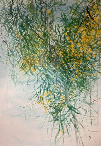 Sotto l'albero di eucalipto di Sonja Kalmanfi, Pittura in vendita su Singulart