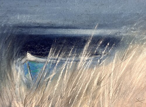 Sussurri sulla spiaggia by Sonja Kalmanfi, 회화 for Sale on Singulart