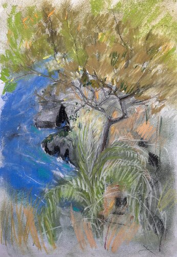 Capo Palinuro Cilento par Sonja Kalmanfi, Peinture en vente sur Singulart