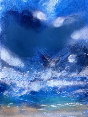 Il rumore del mare ll by Sonja Kalmanfi, Painting for Sale on Singulart