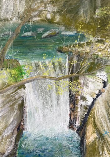 Campora - hidden away in the Cilento hinterland par Sonja Kalmanfi, Peinture en vente sur Singulart