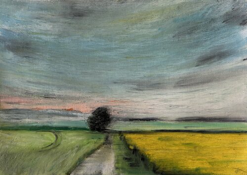 Between the Lines van Sonja Kalmanfi, Schilderij te koop op Singulart