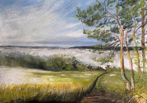 Morning mist di Sonja Kalmanfi, Pittura in vendita su Singulart