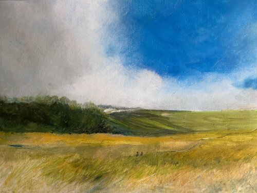 Nuvole bianche di Sonja Kalmanfi, Pittura in vendita su Singulart