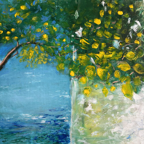 Tra luce e blu - Mediterranean Light de Sonja Kalmanfi, Pintura a la venta en Singulart