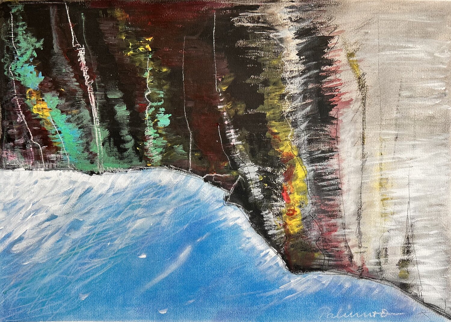 Grotta Azzurra Palinuro Sonja Kalmanfi Originalgemälde zu verkaufen