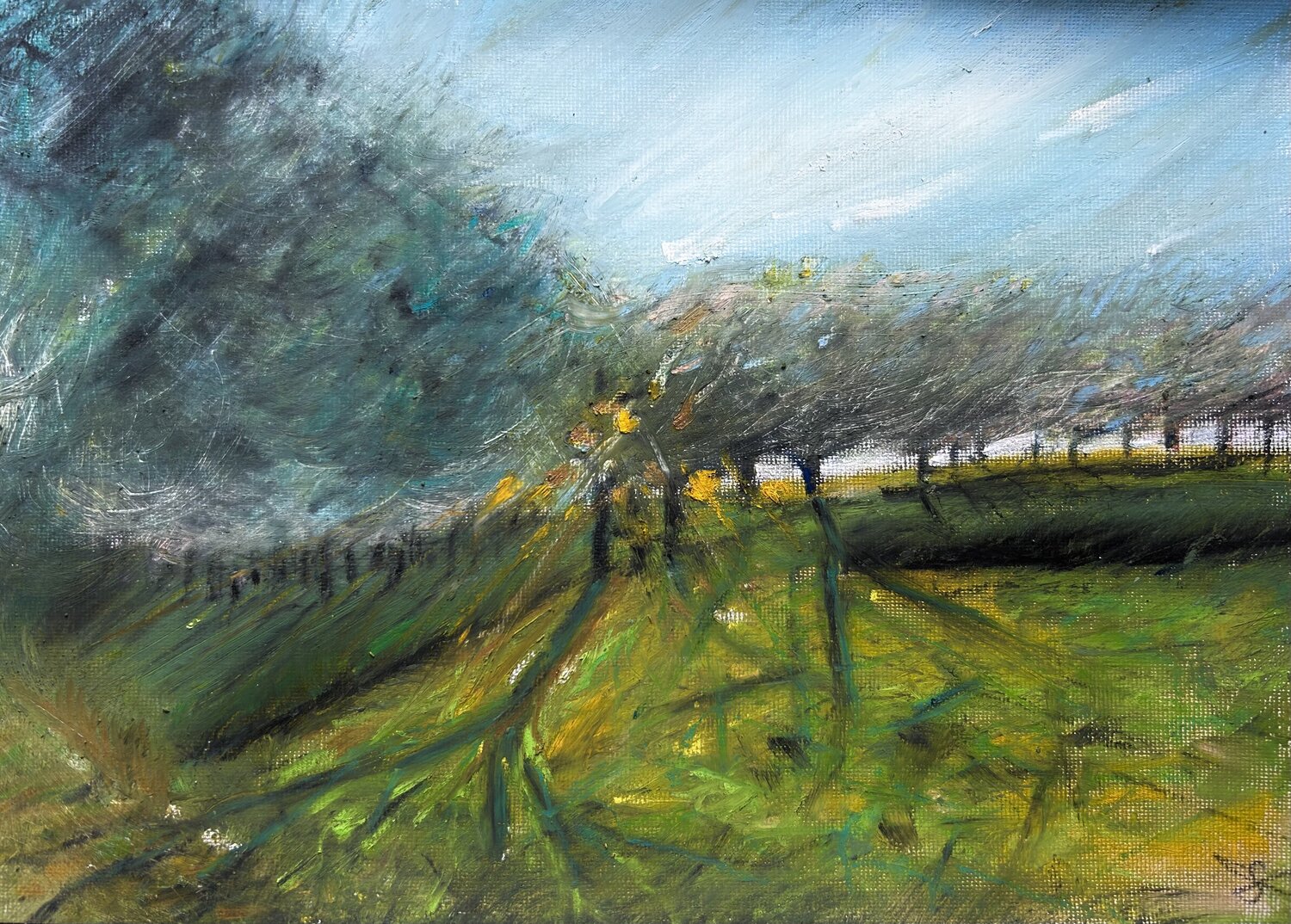 Shadow in the Light - or - “Where there is light, shadows exist as well.” Sonja Kalmanfi Origineel schilderij te koop
