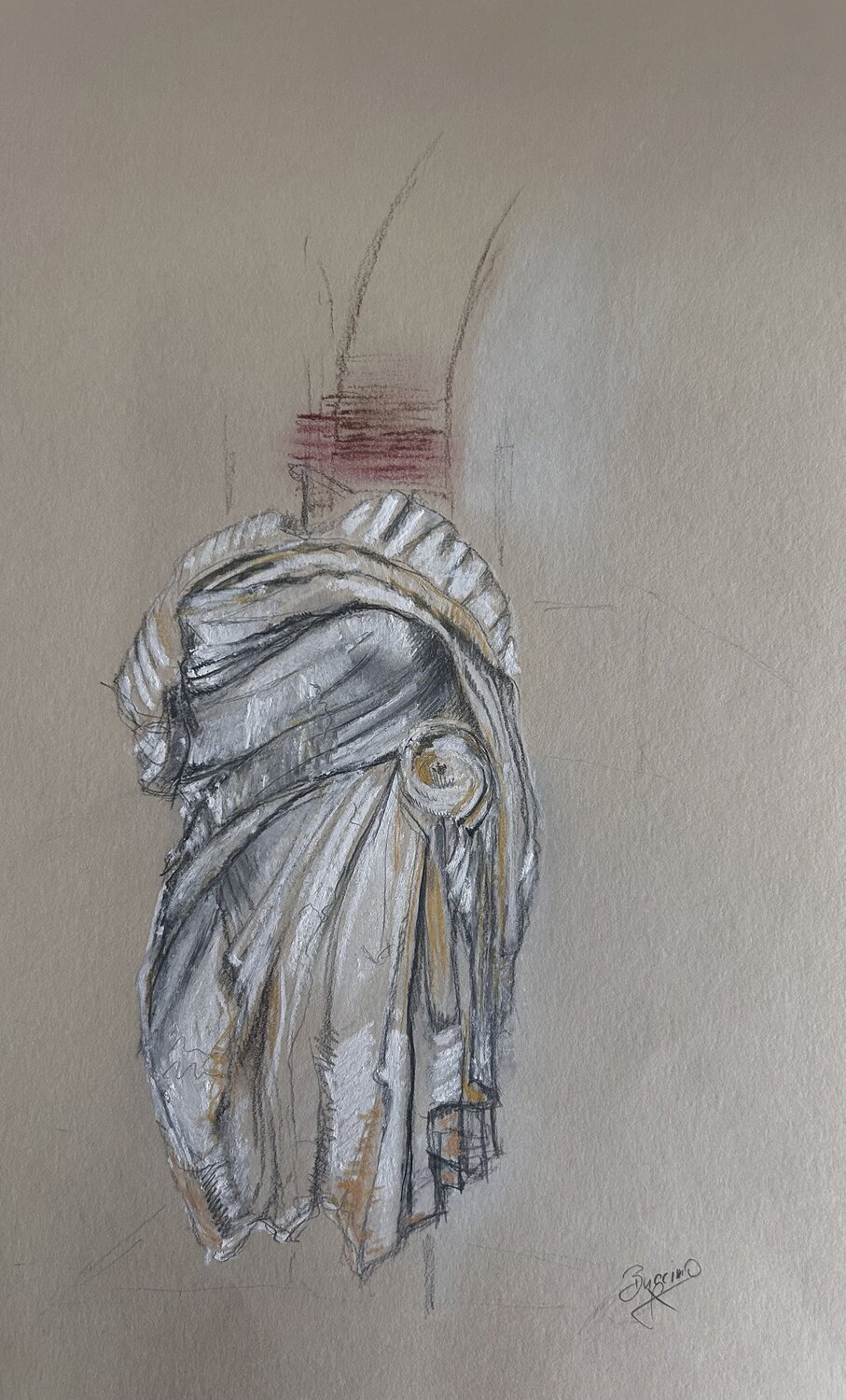 Buccino - a Roman robe Sonja Kalmanfi Originalgemälde zu verkaufen