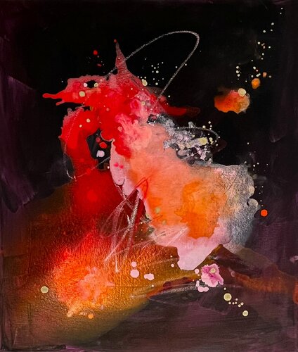Tanz in die Zukunft par Christina Herbst, Peinture en vente sur Singulart