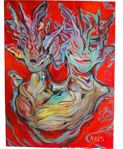 EUFORIA ANTE LA DESTRUCCIONDELSER von Ares Zanoaga, Malerei kaufen auf Singulart