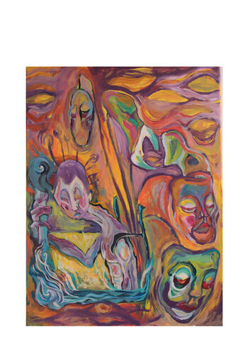 LADRON DE ROSTROS van Ares Zanoaga, Schilderij te koop op Singulart