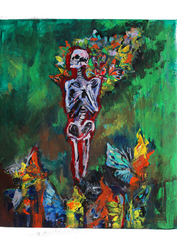 LA TUMBA DE LA MUERTE van Ares Zanoaga, Schilderij te koop op Singulart