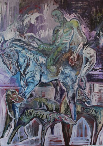 CAZADOR van Ares Zanoaga, Schilderij te koop op Singulart