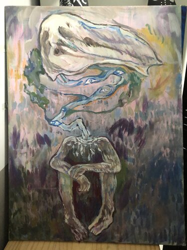 El yo mas profundo II van Ares Zanoaga, Schilderij te koop op Singulart