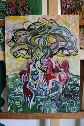Primavera II by Ares Zanoaga, Painting for Sale on Singulart
