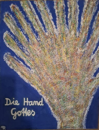 Die Hand Gottes van Ralf Graf Greif von Greifenstein, Schilderij te koop op Singulart