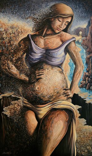 The conception of consciousness van Darwin Leon, Schilderij te koop op Singulart