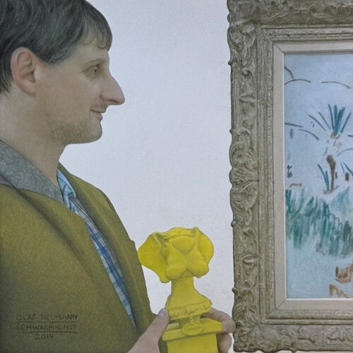 Museumsbesucher Nr. 2 par Olaf Neumann, Œuvre sur papier en vente sur Singulart