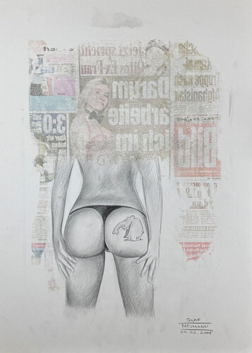 Bildprojekt 111 - Ottos Ex Wife by Olaf Neumann, 종이 for Sale on Singulart