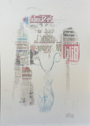 Bildprojekt 111 - Scherenhand van Olaf Neumann, Werk op papier te koop op Singulart