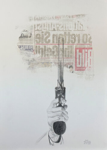 Bildprojekt 111 - Scherenhand par Olaf Neumann, Œuvre sur papier en vente sur Singulart