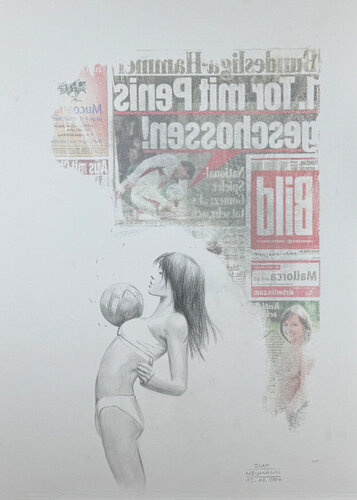 Bildprojekt 111 - Soccer Girl by Olaf Neumann, 종이 for Sale on Singulart