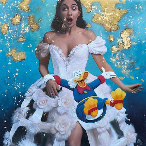 Me2-Snowwhite and Mc Scrooge by Olaf Neumann, 회화 for Sale on Singulart