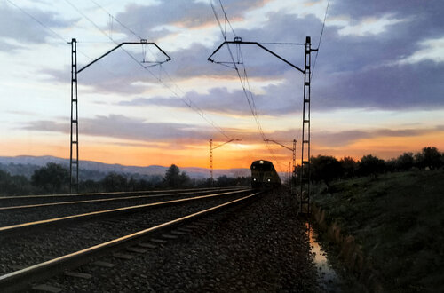 Atardecer de javier Martín romo, Pintura a la venta en Singulart