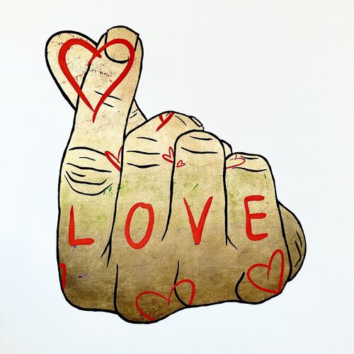 Goldenes Herz by Felix Endriss, 油畫 for Sale on Singulart