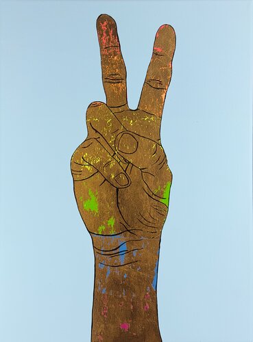 Peace Studie Nr. 3 by Felix Endriss, 油畫 for Sale on Singulart